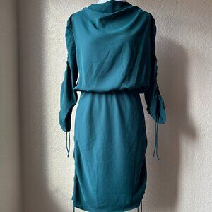 Amanda Uprichard Debra Dress Teal Size Small